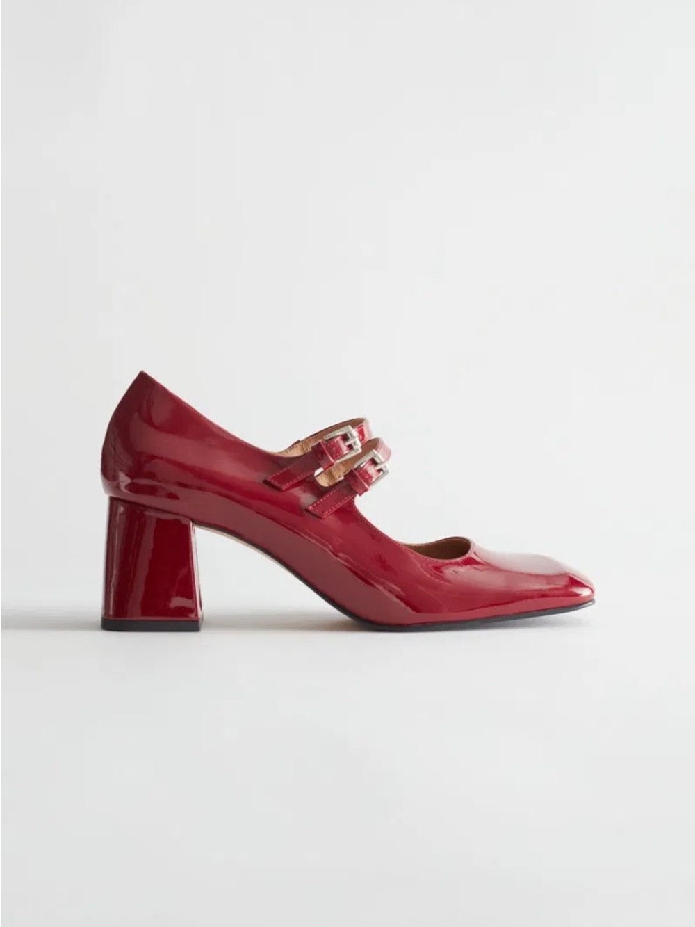 BNIB & Other Stories Patent Leather Mary Jane Pumps - Picture 4 of 9